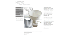 Desktop Screenshot of novocreamseparators.com